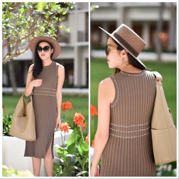 Worth Dresses & Skirts - NWT WORTH New York Midi Knot Trim Dress sz XL